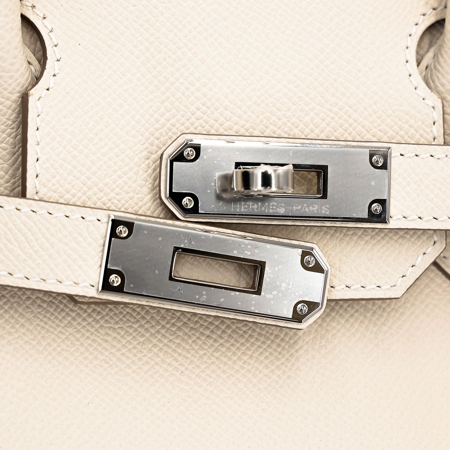 HERMÈS Birkin 30 Craie (10) Epsom Palladium hardware K (2025)