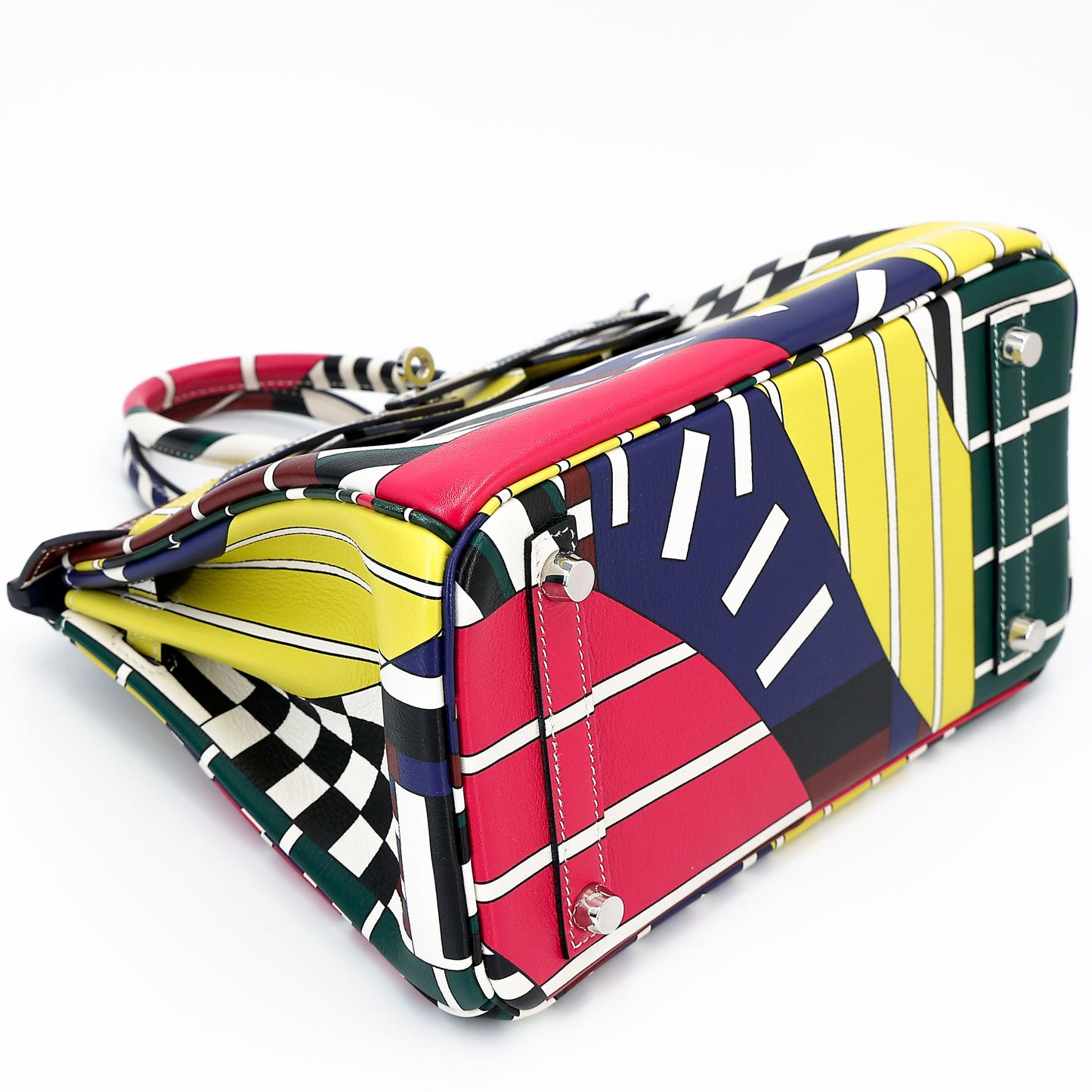 HERMÈS Limited Edition Birkin 25 One Two Three and Away We Go Multi-color Swift Palladium hardware D (2019)