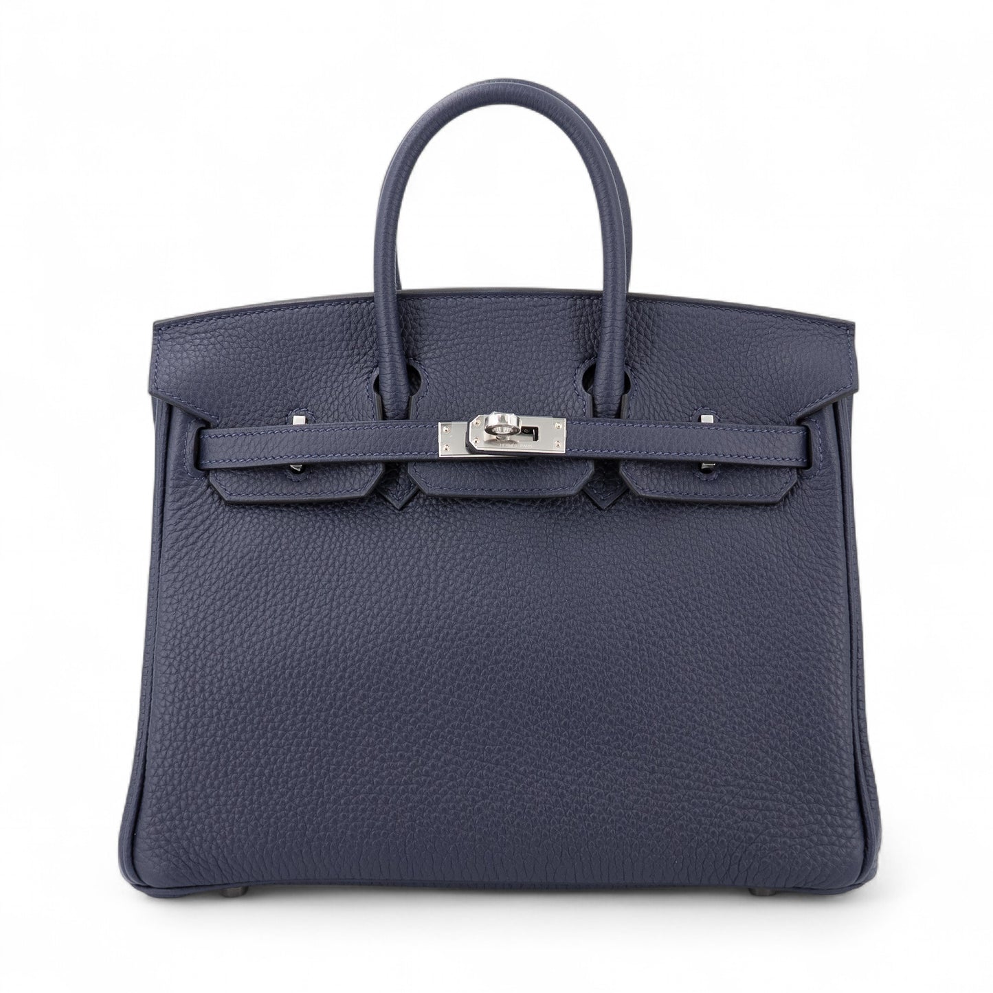 HERMÈS Birkin 25 Bleu Nuit Togo Palladium hardware K (2025)