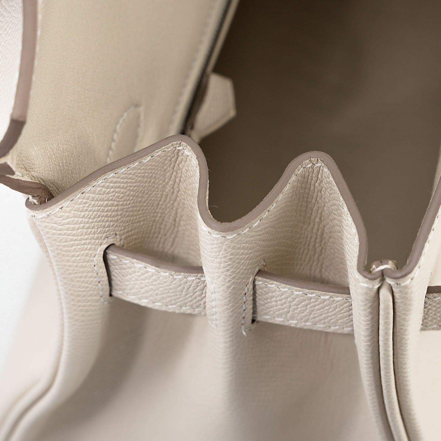 HERMÈS Birkin 30 Craie (10) Epsom Palladium hardware K (2025)