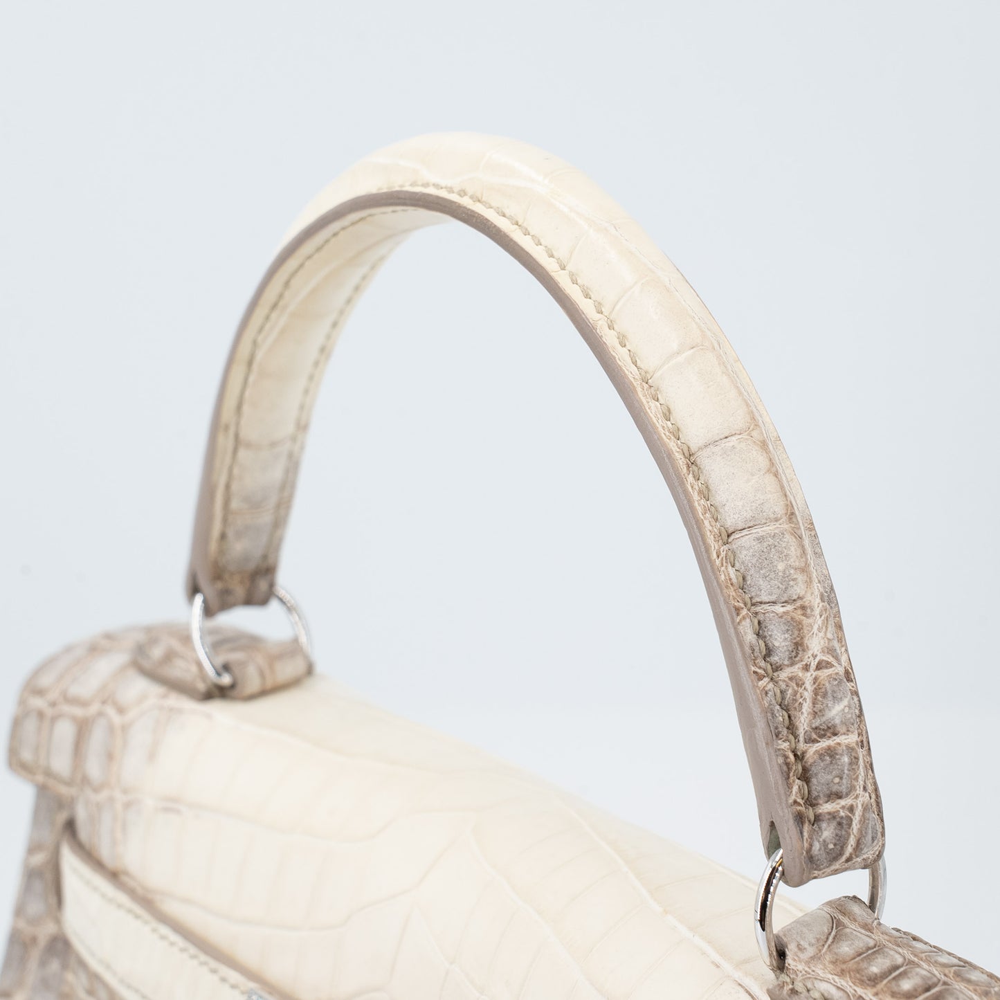 HERMÈS Limited Edition Kelly 25 Himalaya Matte Niloticus Crocodile Diamond White Gold hardware Z (2021)