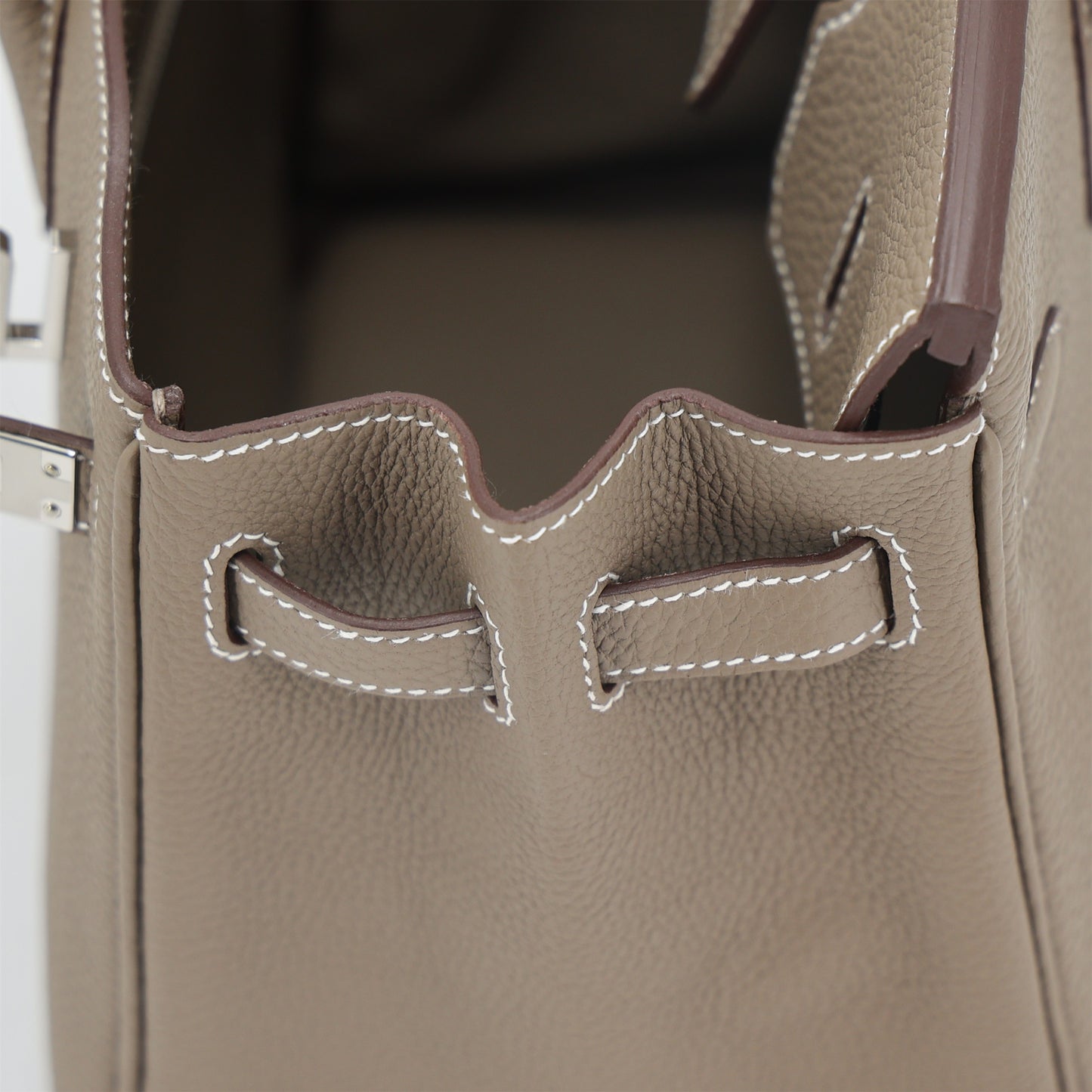 HERMÈS Birkin 25 Etoupe (18) Togo Palladium hardware K (2025)