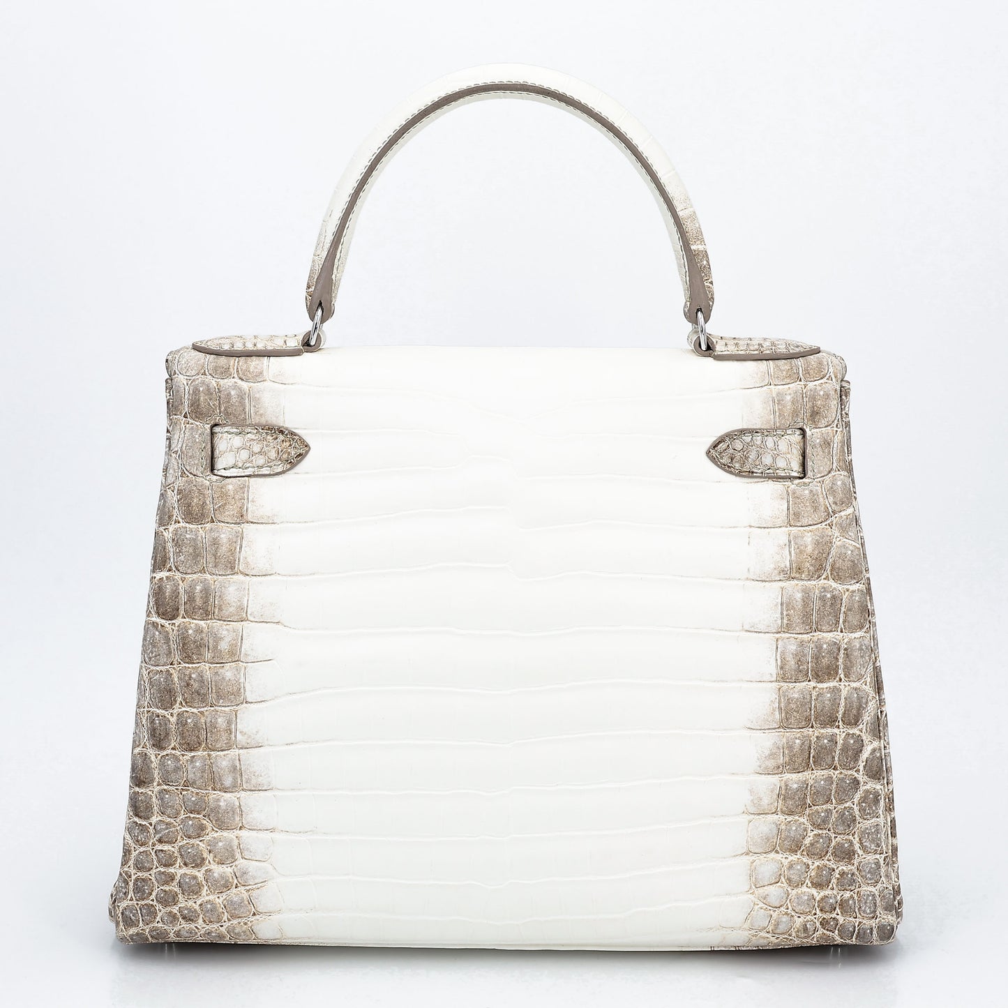 HERMÈS Limited Edition Kelly 28 Himalaya Matte Niloticus Crocodile Diamond White Gold hardware Z (2021)
