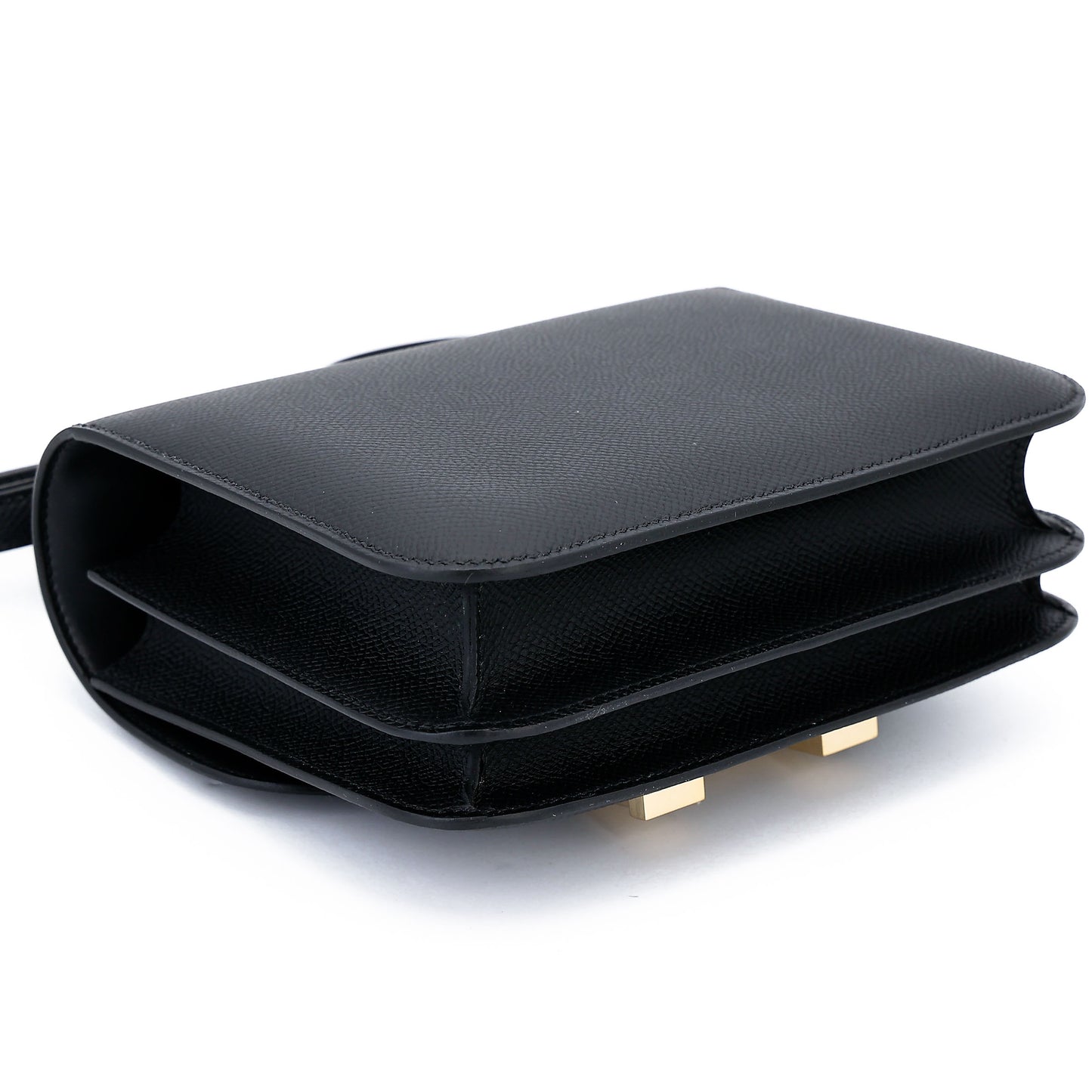 HERMÈS Constance Mini Noir (89) Epsom Brushed Gold hardware K (2025)