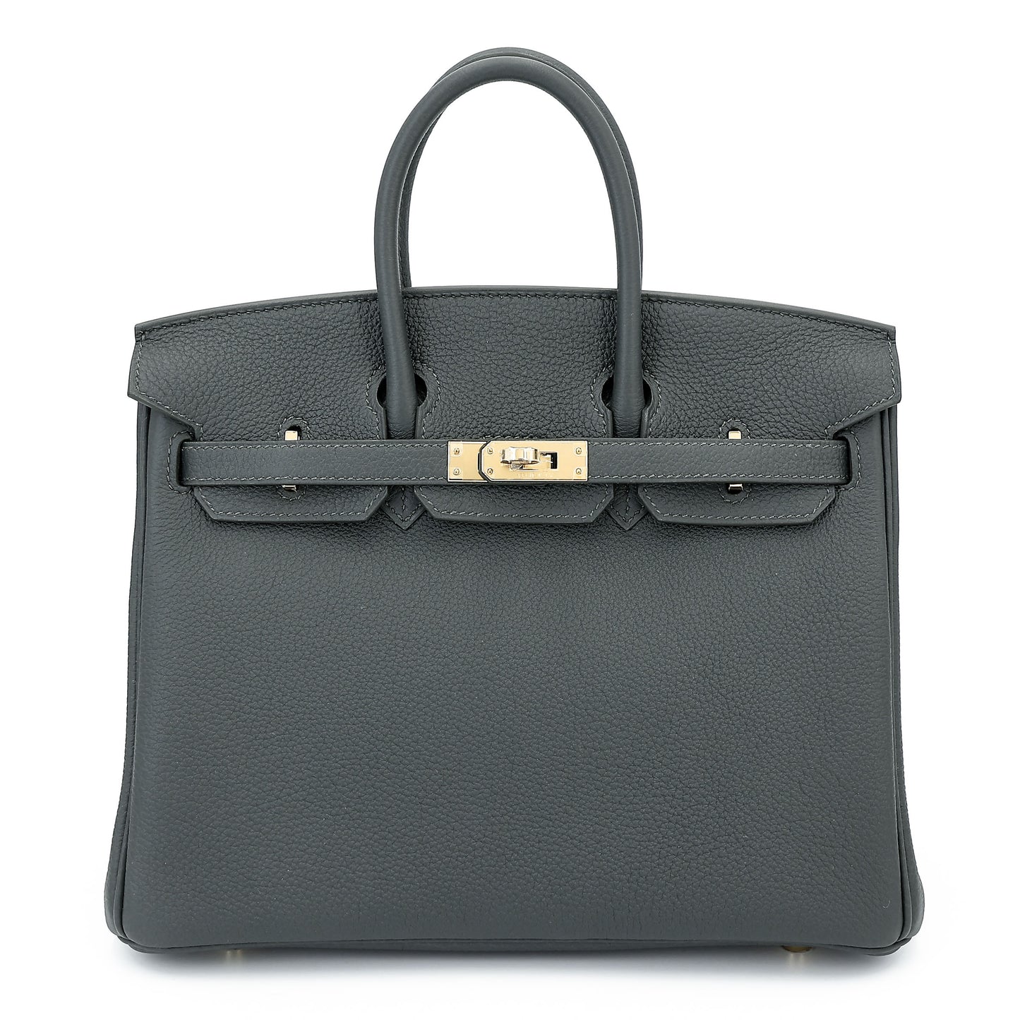 HERMÈS Birkin 25 Vert Mangrove (Q0) Togo Permabrass hardware K (2025)